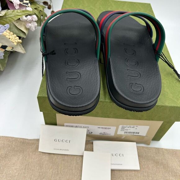 Men’s Gucci, Agrado double strap sandals size 8, made in Italy - Picture 6 of 10